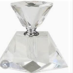 Sagebrook Home Clear Crystal Perfume Bottle Decor